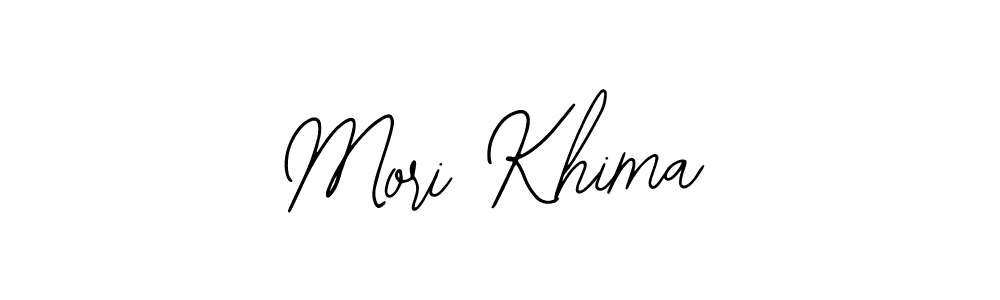 You should practise on your own different ways (Bearetta-2O07w) to write your name (Mori Khima) in signature. don't let someone else do it for you. Mori Khima signature style 12 images and pictures png
