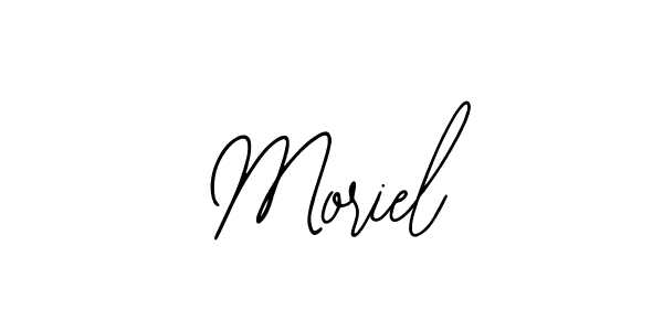 How to make Moriel name signature. Use Bearetta-2O07w style for creating short signs online. This is the latest handwritten sign. Moriel signature style 12 images and pictures png