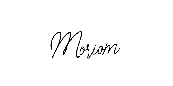 Use a signature maker to create a handwritten signature online. With this signature software, you can design (Bearetta-2O07w) your own signature for name Moriom. Moriom signature style 12 images and pictures png