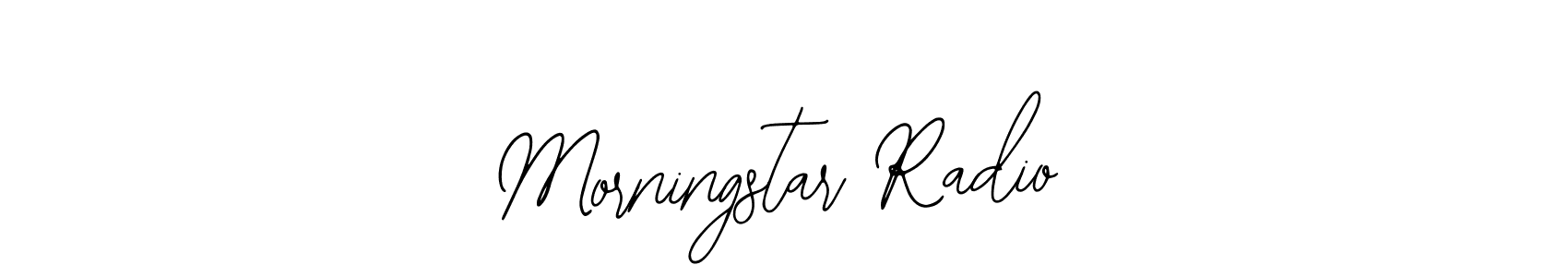 Create a beautiful signature design for name Morningstar Radio. With this signature (Bearetta-2O07w) fonts, you can make a handwritten signature for free. Morningstar Radio signature style 12 images and pictures png