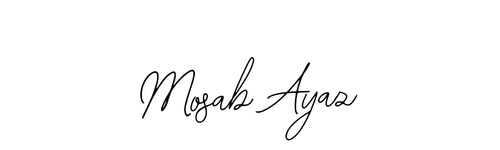 How to Draw Mosab Ayaz signature style? Bearetta-2O07w is a latest design signature styles for name Mosab Ayaz. Mosab Ayaz signature style 12 images and pictures png