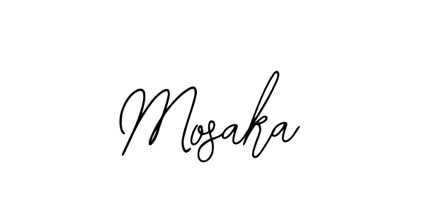 Design your own signature with our free online signature maker. With this signature software, you can create a handwritten (Bearetta-2O07w) signature for name Mosaka. Mosaka signature style 12 images and pictures png