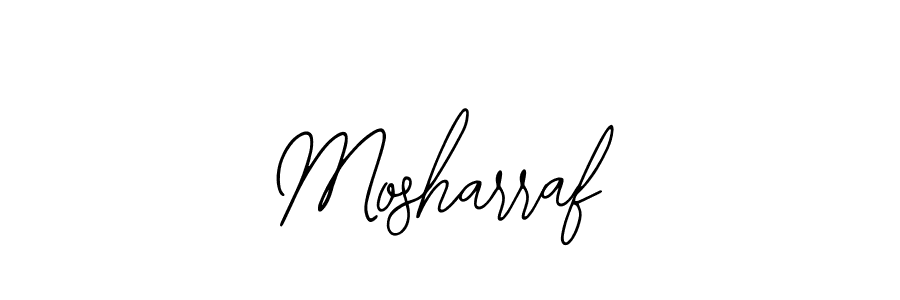 Also we have Mosharraf name is the best signature style. Create professional handwritten signature collection using Bearetta-2O07w autograph style. Mosharraf signature style 12 images and pictures png