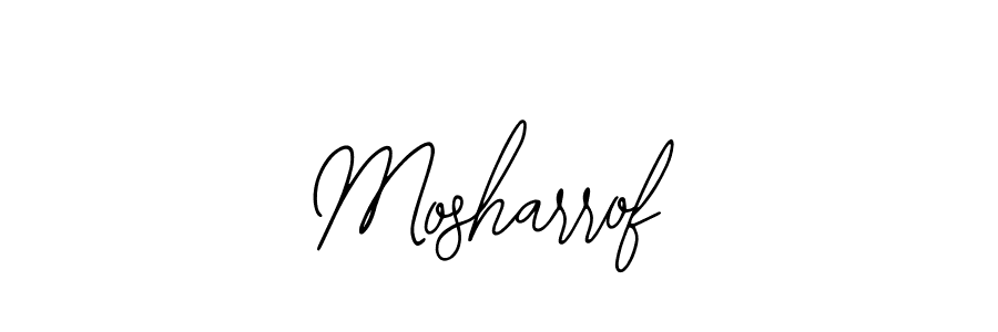 How to Draw Mosharrof signature style? Bearetta-2O07w is a latest design signature styles for name Mosharrof. Mosharrof signature style 12 images and pictures png