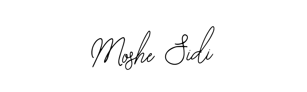 Use a signature maker to create a handwritten signature online. With this signature software, you can design (Bearetta-2O07w) your own signature for name Moshe Sidi. Moshe Sidi signature style 12 images and pictures png