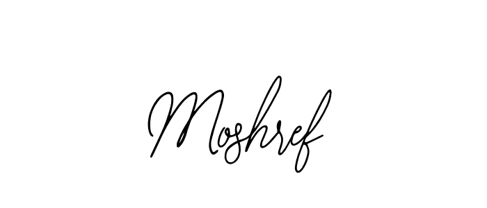 How to make Moshref name signature. Use Bearetta-2O07w style for creating short signs online. This is the latest handwritten sign. Moshref signature style 12 images and pictures png