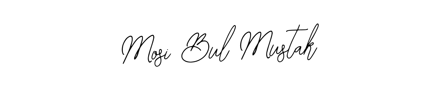 Use a signature maker to create a handwritten signature online. With this signature software, you can design (Bearetta-2O07w) your own signature for name Mosi Bul Mustak. Mosi Bul Mustak signature style 12 images and pictures png