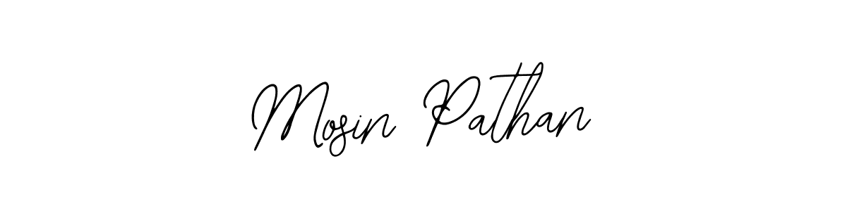 Use a signature maker to create a handwritten signature online. With this signature software, you can design (Bearetta-2O07w) your own signature for name Mosin Pathan. Mosin Pathan signature style 12 images and pictures png
