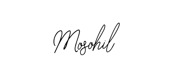 Use a signature maker to create a handwritten signature online. With this signature software, you can design (Bearetta-2O07w) your own signature for name Mosohil. Mosohil signature style 12 images and pictures png