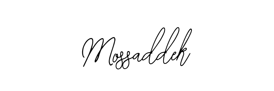 Use a signature maker to create a handwritten signature online. With this signature software, you can design (Bearetta-2O07w) your own signature for name Mossaddek. Mossaddek signature style 12 images and pictures png