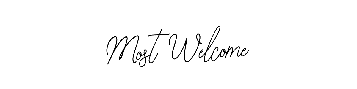 You should practise on your own different ways (Bearetta-2O07w) to write your name (Most Welcome) in signature. don't let someone else do it for you. Most Welcome signature style 12 images and pictures png