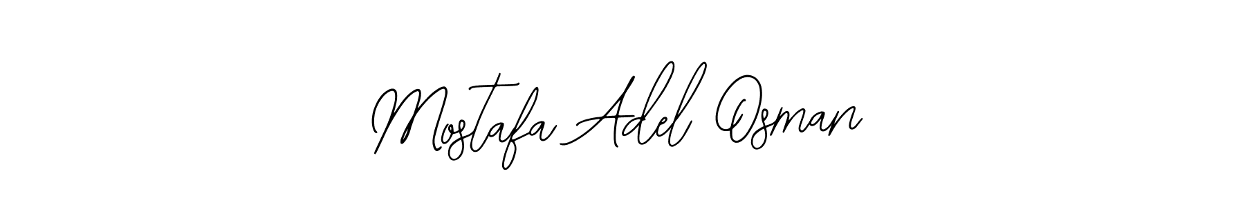 How to make Mostafa Adel Osman name signature. Use Bearetta-2O07w style for creating short signs online. This is the latest handwritten sign. Mostafa Adel Osman signature style 12 images and pictures png