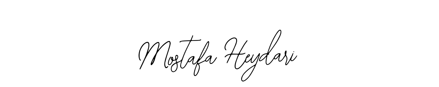 Design your own signature with our free online signature maker. With this signature software, you can create a handwritten (Bearetta-2O07w) signature for name Mostafa Heydari. Mostafa Heydari signature style 12 images and pictures png