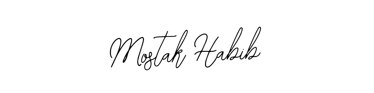 The best way (Bearetta-2O07w) to make a short signature is to pick only two or three words in your name. The name Mostak Habib include a total of six letters. For converting this name. Mostak Habib signature style 12 images and pictures png