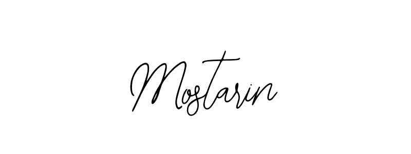 How to make Mostarin signature? Bearetta-2O07w is a professional autograph style. Create handwritten signature for Mostarin name. Mostarin signature style 12 images and pictures png