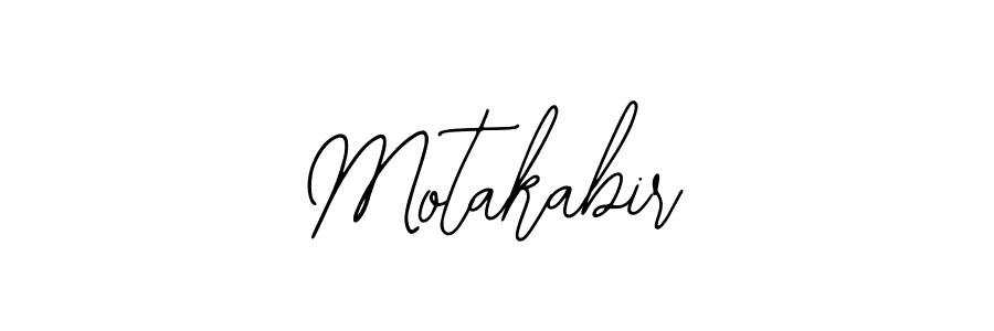 Design your own signature with our free online signature maker. With this signature software, you can create a handwritten (Bearetta-2O07w) signature for name Motakabir. Motakabir signature style 12 images and pictures png