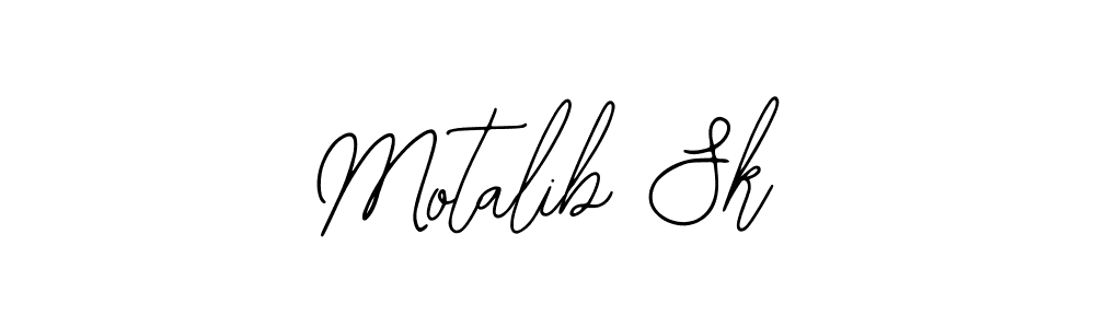 Use a signature maker to create a handwritten signature online. With this signature software, you can design (Bearetta-2O07w) your own signature for name Motalib Sk. Motalib Sk signature style 12 images and pictures png