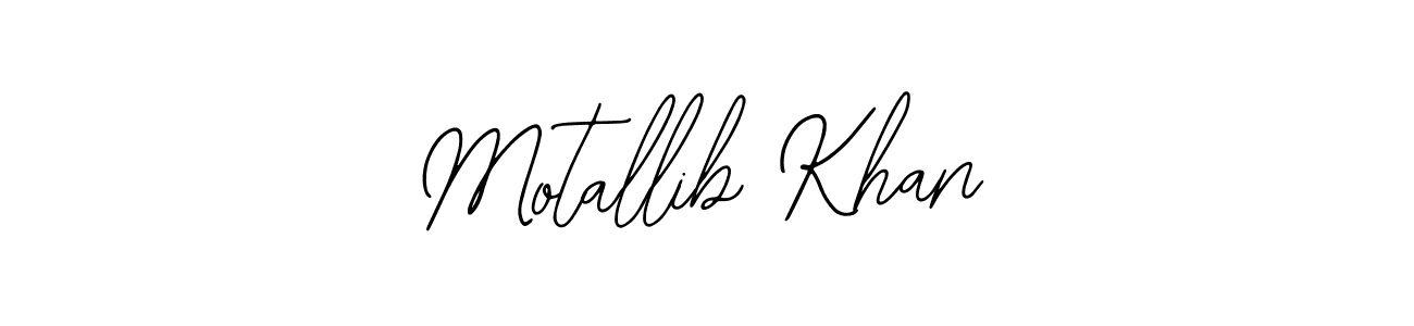 How to make Motallib Khan signature? Bearetta-2O07w is a professional autograph style. Create handwritten signature for Motallib Khan name. Motallib Khan signature style 12 images and pictures png
