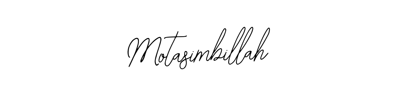 You should practise on your own different ways (Bearetta-2O07w) to write your name (Motasimbillah) in signature. don't let someone else do it for you. Motasimbillah signature style 12 images and pictures png