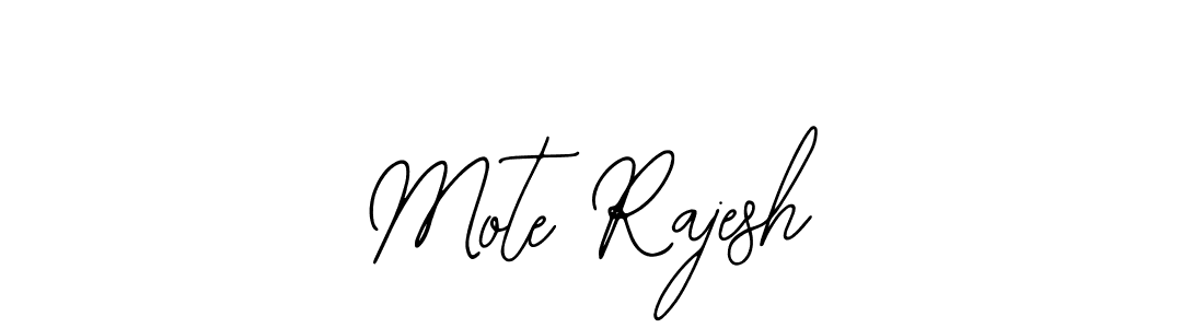 How to make Mote Rajesh name signature. Use Bearetta-2O07w style for creating short signs online. This is the latest handwritten sign. Mote Rajesh signature style 12 images and pictures png