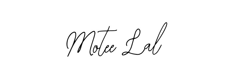 You should practise on your own different ways (Bearetta-2O07w) to write your name (Motee Lal) in signature. don't let someone else do it for you. Motee Lal signature style 12 images and pictures png