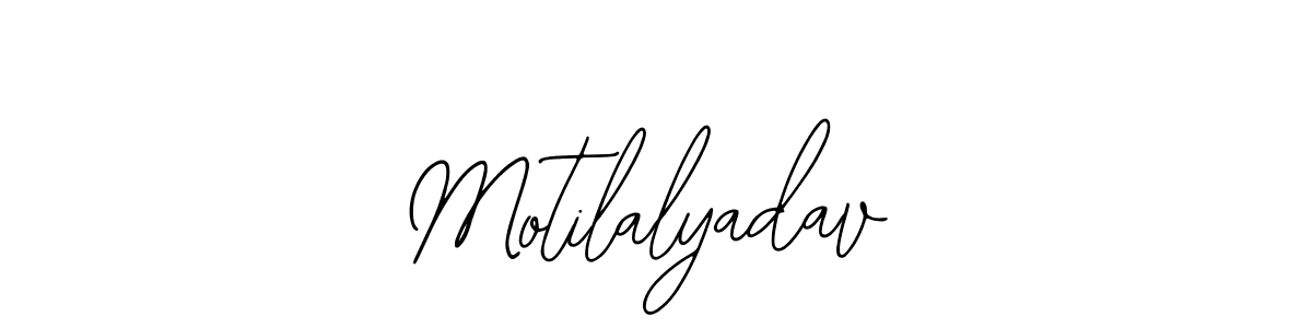 The best way (Bearetta-2O07w) to make a short signature is to pick only two or three words in your name. The name Motilalyadav include a total of six letters. For converting this name. Motilalyadav signature style 12 images and pictures png