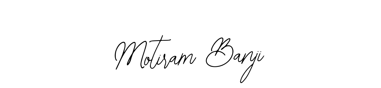 The best way (Bearetta-2O07w) to make a short signature is to pick only two or three words in your name. The name Motiram Banji include a total of six letters. For converting this name. Motiram Banji signature style 12 images and pictures png