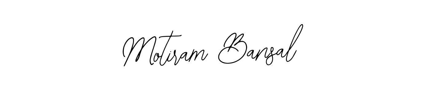 Make a beautiful signature design for name Motiram Bansal. Use this online signature maker to create a handwritten signature for free. Motiram Bansal signature style 12 images and pictures png