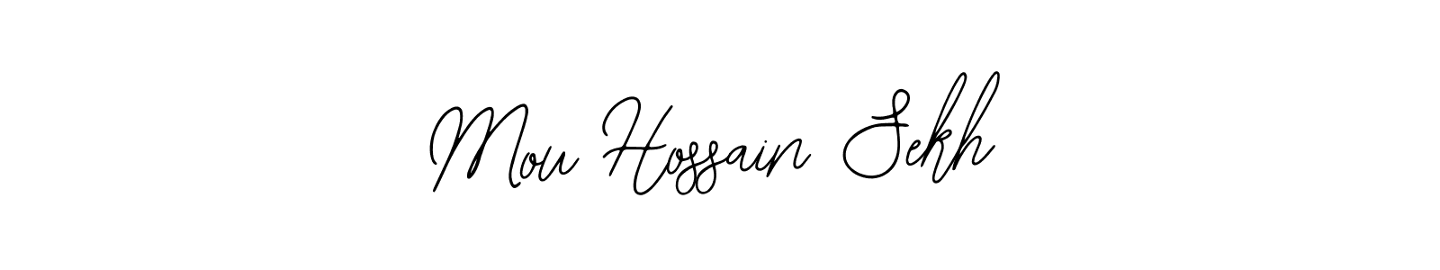 if you are searching for the best signature style for your name Mou Hossain Sekh. so please give up your signature search. here we have designed multiple signature styles  using Bearetta-2O07w. Mou Hossain Sekh signature style 12 images and pictures png