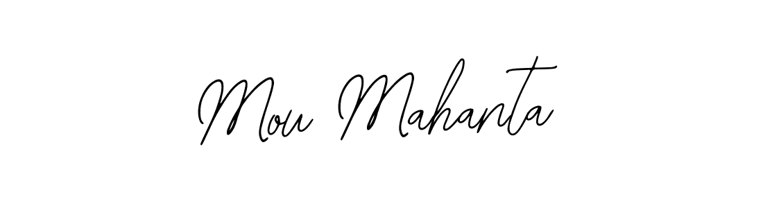 Use a signature maker to create a handwritten signature online. With this signature software, you can design (Bearetta-2O07w) your own signature for name Mou Mahanta. Mou Mahanta signature style 12 images and pictures png