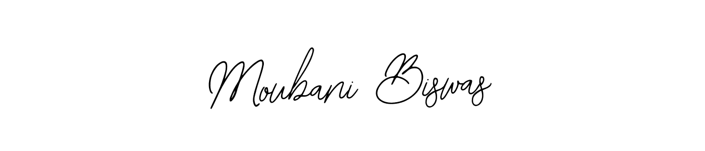 Use a signature maker to create a handwritten signature online. With this signature software, you can design (Bearetta-2O07w) your own signature for name Moubani Biswas. Moubani Biswas signature style 12 images and pictures png