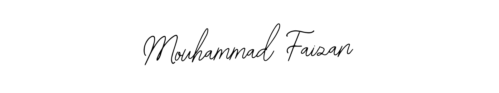 Design your own signature with our free online signature maker. With this signature software, you can create a handwritten (Bearetta-2O07w) signature for name Mouhammad Faizan. Mouhammad Faizan signature style 12 images and pictures png
