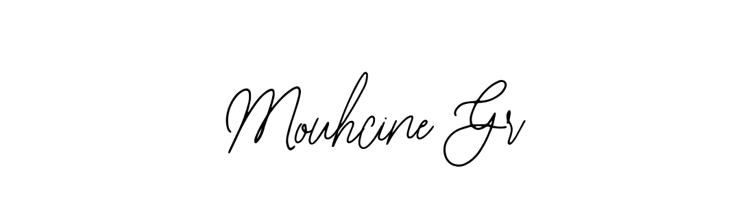 Use a signature maker to create a handwritten signature online. With this signature software, you can design (Bearetta-2O07w) your own signature for name Mouhcine Gr. Mouhcine Gr signature style 12 images and pictures png