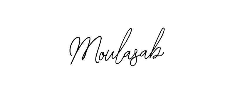 You should practise on your own different ways (Bearetta-2O07w) to write your name (Moulasab) in signature. don't let someone else do it for you. Moulasab signature style 12 images and pictures png