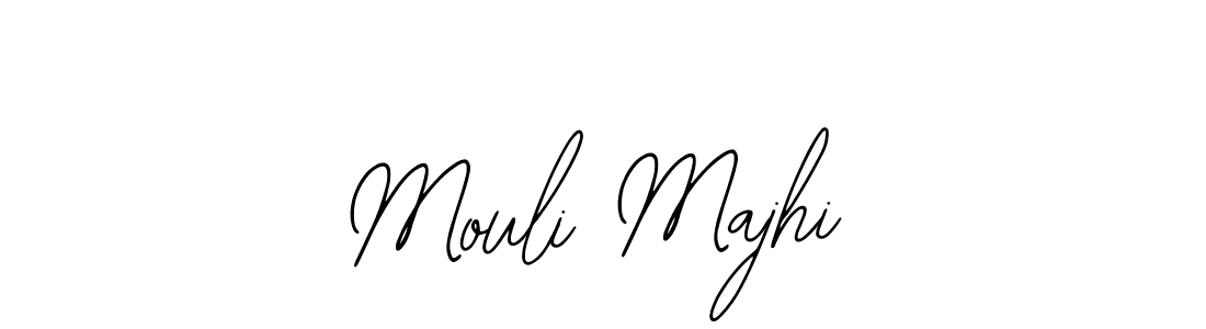 Design your own signature with our free online signature maker. With this signature software, you can create a handwritten (Bearetta-2O07w) signature for name Mouli Majhi. Mouli Majhi signature style 12 images and pictures png