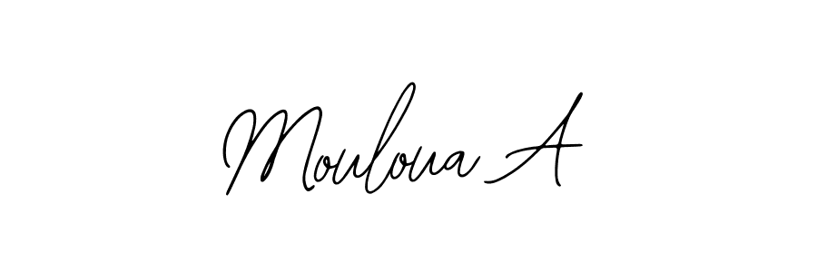 Design your own signature with our free online signature maker. With this signature software, you can create a handwritten (Bearetta-2O07w) signature for name Mouloua A. Mouloua A signature style 12 images and pictures png