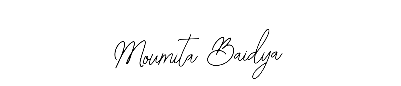 Create a beautiful signature design for name Moumita Baidya. With this signature (Bearetta-2O07w) fonts, you can make a handwritten signature for free. Moumita Baidya signature style 12 images and pictures png