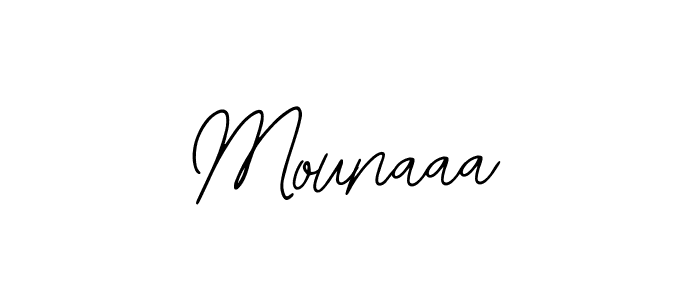 How to make Mounaaa signature? Bearetta-2O07w is a professional autograph style. Create handwritten signature for Mounaaa name. Mounaaa signature style 12 images and pictures png