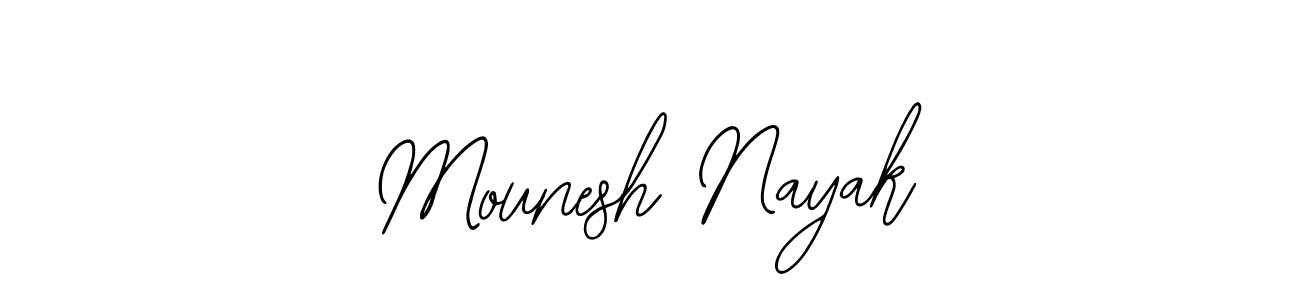 Also You can easily find your signature by using the search form. We will create Mounesh Nayak name handwritten signature images for you free of cost using Bearetta-2O07w sign style. Mounesh Nayak signature style 12 images and pictures png