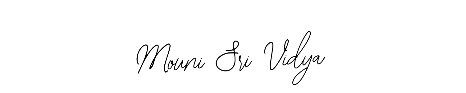 Make a beautiful signature design for name Mouni Sri Vidya. With this signature (Bearetta-2O07w) style, you can create a handwritten signature for free. Mouni Sri Vidya signature style 12 images and pictures png