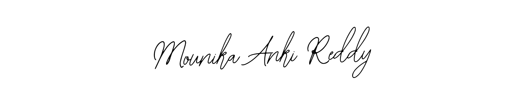 Mounika Anki Reddy stylish signature style. Best Handwritten Sign (Bearetta-2O07w) for my name. Handwritten Signature Collection Ideas for my name Mounika Anki Reddy. Mounika Anki Reddy signature style 12 images and pictures png