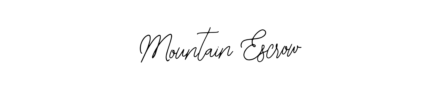 Also You can easily find your signature by using the search form. We will create Mountain Escrow name handwritten signature images for you free of cost using Bearetta-2O07w sign style. Mountain Escrow signature style 12 images and pictures png