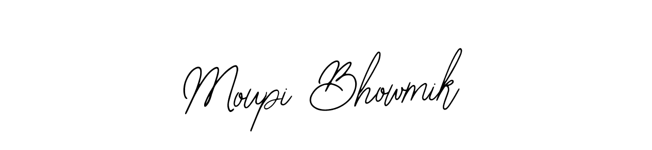 Moupi Bhowmik stylish signature style. Best Handwritten Sign (Bearetta-2O07w) for my name. Handwritten Signature Collection Ideas for my name Moupi Bhowmik. Moupi Bhowmik signature style 12 images and pictures png