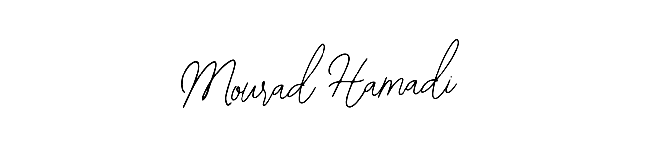 How to make Mourad Hamadi name signature. Use Bearetta-2O07w style for creating short signs online. This is the latest handwritten sign. Mourad Hamadi signature style 12 images and pictures png