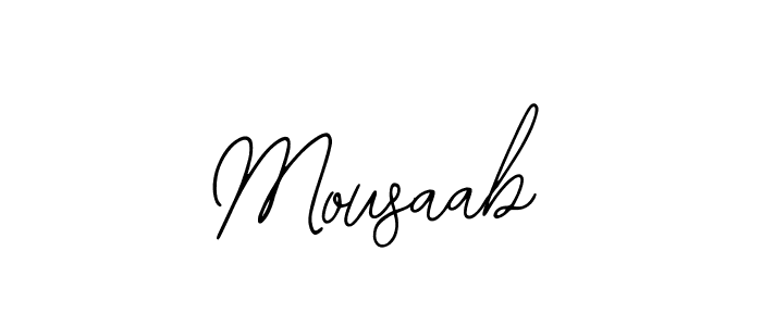 Also we have Mousaab name is the best signature style. Create professional handwritten signature collection using Bearetta-2O07w autograph style. Mousaab signature style 12 images and pictures png