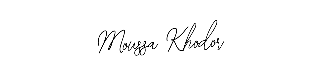 Make a short Moussa Khodor signature style. Manage your documents anywhere anytime using Bearetta-2O07w. Create and add eSignatures, submit forms, share and send files easily. Moussa Khodor signature style 12 images and pictures png