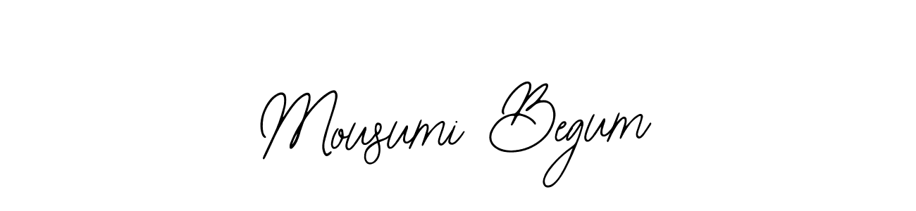 Bearetta-2O07w is a professional signature style that is perfect for those who want to add a touch of class to their signature. It is also a great choice for those who want to make their signature more unique. Get Mousumi Begum name to fancy signature for free. Mousumi Begum signature style 12 images and pictures png