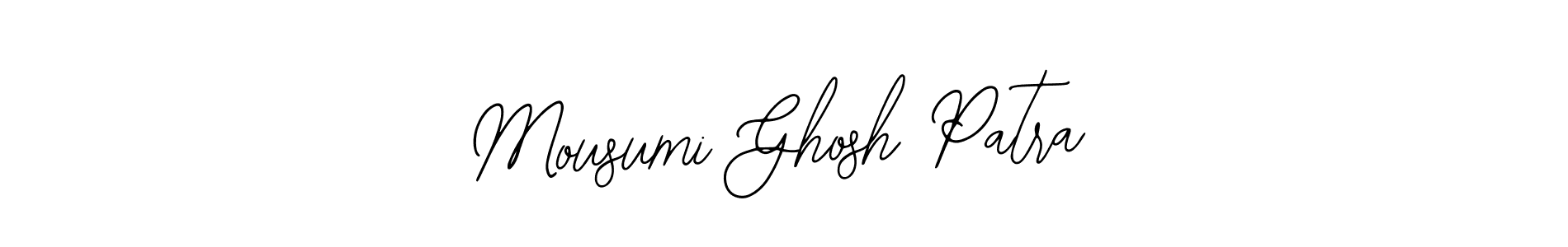 The best way (Bearetta-2O07w) to make a short signature is to pick only two or three words in your name. The name Mousumi Ghosh Patra include a total of six letters. For converting this name. Mousumi Ghosh Patra signature style 12 images and pictures png
