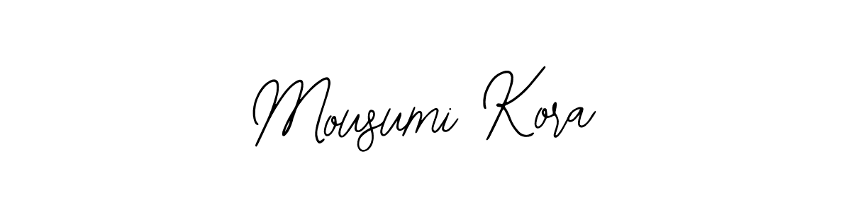 The best way (Bearetta-2O07w) to make a short signature is to pick only two or three words in your name. The name Mousumi Kora include a total of six letters. For converting this name. Mousumi Kora signature style 12 images and pictures png