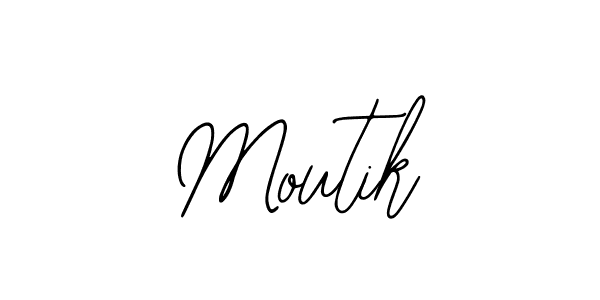 Use a signature maker to create a handwritten signature online. With this signature software, you can design (Bearetta-2O07w) your own signature for name Moutik. Moutik signature style 12 images and pictures png